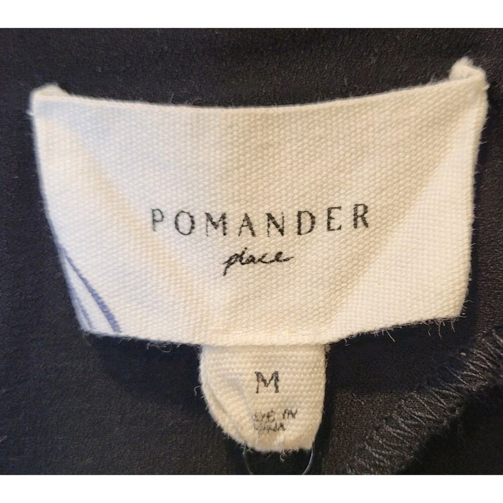 Tuckernuck Pomander Place Black Carlota Long Sleeve Peplum Blouse Medium New - Picture 12 of 14
